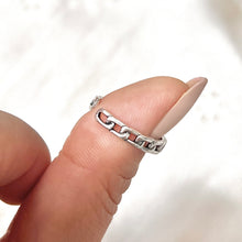 Load image into Gallery viewer, Silver Lucky Chain Ring (Silver 925, Adjustable)
