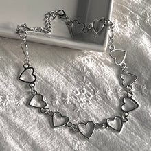 Load image into Gallery viewer, Silver Heart Chocker