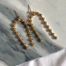 Load image into Gallery viewer, Gold Ball Drop Earrings