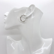 Load image into Gallery viewer, Twisted Hoop Earrings - Silver 925