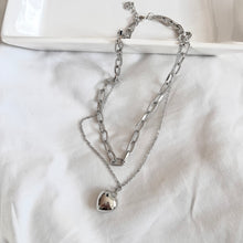 Load image into Gallery viewer, Double Layered Heart Pendant