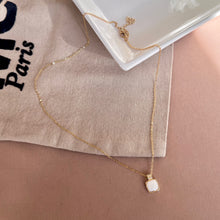Load image into Gallery viewer, Square Marble Gold Necklace