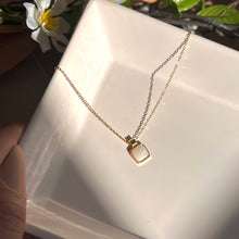 Load image into Gallery viewer, Square Marble Gold Necklace