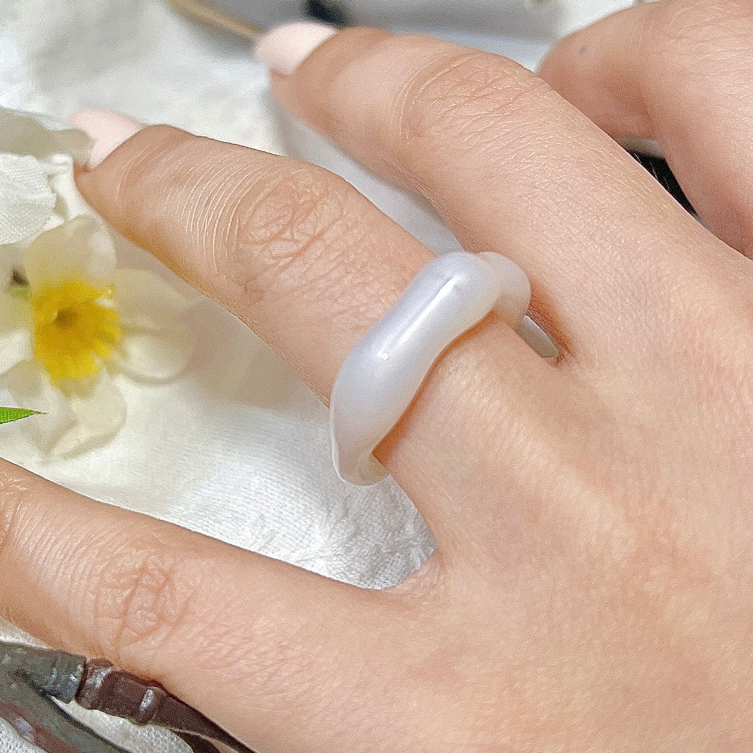 Penta Iridescent Acrylic Ring