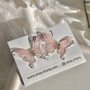 Shimmering Butterfly Gems Earrings