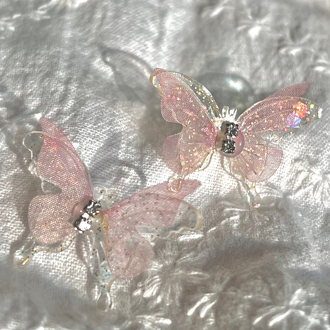 Shimmering Butterfly Gems Earrings