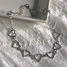 Load image into Gallery viewer, Silver Heart Chocker
