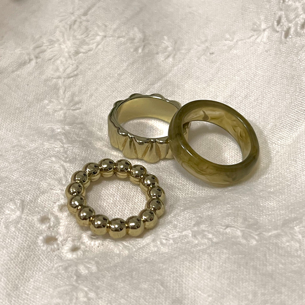 [3pc set] Vintage Rings