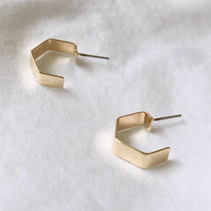 Penta-C gold earrings