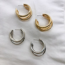 Load image into Gallery viewer, Trio Pipe Earrings (Gold/Silver)
