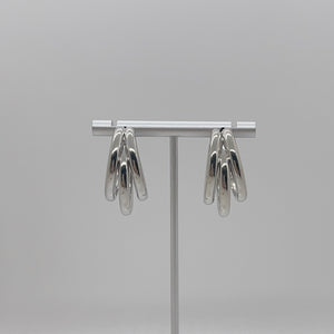 Trio Pipe Earrings (Gold/Silver)