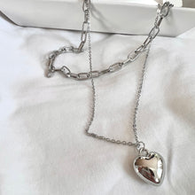 Load image into Gallery viewer, Double Layered Heart Pendant
